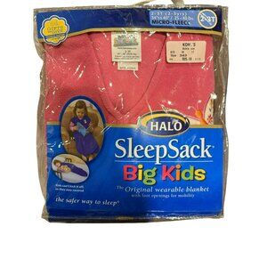 NWT Halo Sleepsack Wearable Blanket Big Kids 2-3T Toddler Pink Fuscia Fleece